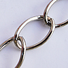 Iron Jewelry Chains, Lead-free Link's size:24.2x16.5mm, thickness:2.1mm, Sold by Group  