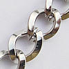 Iron Jewelry Chains, Lead-free Link's size:8.2x6.3mm, thickness:1.2mm, Sold by Group  