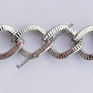 Iron Jewelry Chains, Lead-free Link's size:9x7.3mm, thickness:5.5mm, Sold by Group  