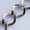 Iron Jewelry Chains, Lead-free Link's size:11.3x9.1mm, thickness:1.9mm, Sold by Group  