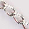 Iron Jewelry Chains, Lead-free Link's size:3x6mm, thickness:0.3mm, Sold by Group  
