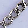 Iron Jewelry Chains, Lead-free Link's size:3.7x2.5mm, thickness:0.8mm, Sold by Group  