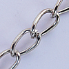 Iron Jewelry Chains, Lead-free Link's size:5.6x3.4mm, thickness:0.8mm, Sold by Group  