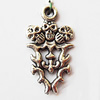 Pendant, Lead-free Zinc Alloy Jewelry Findings, 15x28mm Hole:2.5mm, Sold by Bag