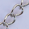 Iron Jewelry Chains, Lead-free Link's size:6.3x4.2mm, thickness:1mm, Sold by Group  