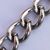 Iron Jewelry Chains, Lead-free Link's size:5.7x4.4mm, thickness:1mm, Sold by Group  