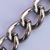 Iron Jewelry Chains, Lead-free Link's size:5.7x4.4mm, thickness:1mm, Sold by Group  