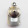 Pendant, Lead-free Zinc Alloy Jewelry Findings, Hat 10x19mm Hole:1.5mm, Sold by Bag