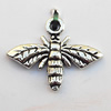 Pendant, Lead-free Zinc Alloy Jewelry Findings, Bird 17x13mm Hole:1mm, Sold by Bag