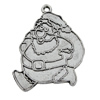 Pendant Zinc Alloy Christmas Charm Jewelry Findings Lead-free, 38x29mm Hole:2mm Sold by Bag