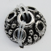 Bead Caps Zinc Alloy Jewelry Findings Lead-free, 8mm, Hole:1.25mm Sold by Bag