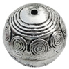 Bead Zinc Alloy Jewelry Findings Lead-free, Round 23mm, Hole:2mm Sold by Bag