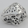 Bead Zinc Alloy Jewelry Findings Lead-free, 16x15mm, Hole:1mm Sold by Bag