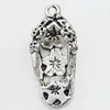 Pendant Zinc Alloy Jewelry Findings Lead-free, 23x10mm Hole:1mm Sold by Bag