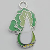 Pendant Zinc Alloy Enamel Jewelry Findings Lead-free, 26x15mm Hole:3mm Sold by Bag