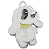 Pendant Zinc Alloy Enamel Jewelry Findings Lead-free, Animal 27x20mm Hole:2mm Sold by Bag