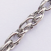 Iron Jewelry Chains, Lead-free Link's size:4.7x3mm, thickness:0.5mm, Sold by Group  