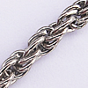 Iron Jewelry Chains, Lead-free Link's size:5.3x3.4mm, thickness:1mm, Sold by Group  