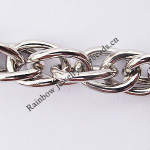 Iron Jewelry Chains, Lead-free Link's size:8x6mm, thickness:1.1mm, Sold by Group  