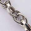 Iron Jewelry Chains, Lead-free Link's size:5x3.3mm, thickness:0.9mm, Sold by Group  