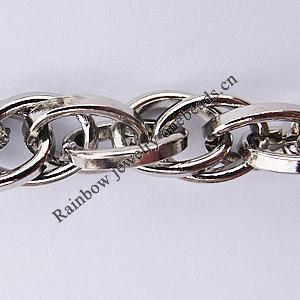 Iron Jewelry Chains, Lead-free Link's size:7.9x10.6mm, thickness:1.9mm, Sold by Group  