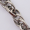 Iron Jewelry Chains, Lead-free Link's size:6x8.7mm, thickness:1.3mm, Sold by Group  