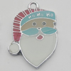  Zinc Alloy Jewelry Findings, Christmas Charm/Pendant,  50x23mm Hole:2mm Sold by Bag