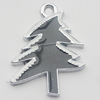  Zinc Alloy Jewelry Findings, Christmas Charm/Pendant,  Christmas tree 27x20mm Hole:2mm Sold by Bag