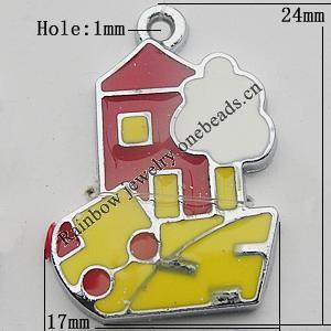  Zinc Alloy Jewelry Findings, Christmas Charm/Pendant,  24x17mm Hole:1mm Sold by Bag