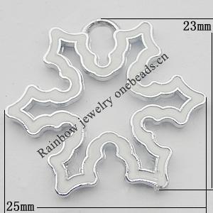  Zinc Alloy Jewelry Findings, Christmas Charm/Pendant,  23x25mm Sold by Bag