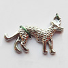 Pendant, Lead-free Zinc Alloy Jewelry Findings, Animal 30x22mm Hole:2.5mm, Sold by Bag