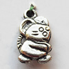 Pendant, Lead-free Zinc Alloy Jewelry Findings, 15x10mm Hole:1mm, Sold by Bag