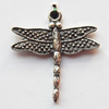 Pendant, Lead-free Zinc Alloy Jewelry Findings, Dragonflies 24x26mm Hole:1.5mm, Sold by Bag