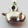 Pendant, Lead-free Zinc Alloy Jewelry Findings, Animal 11x8mm Hole:1mm, Sold by Bag