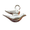 Pendant, Lead-free Zinc Alloy Jewelry Findings, Bird 20x16mm Hole:3mm, Sold by Bag