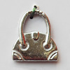 Pendant, Lead-free Zinc Alloy Jewelry Findings, Lock 14x16mm Hole:6mm, Sold by Bag