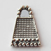 Pendant, Lead-free Zinc Alloy Jewelry Findings, 12x16mm Hole:3mm, Sold by Bag