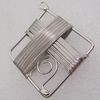 Iron Thread Component Handmade Lead-free, 52x45mm Hole:3.5mm Sold by Bag