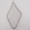 Iron Thread Component Handmade Lead-free, 55x28mm Hole:4mm Sold by Bag