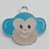 Pendant Zinc Alloy Enamel Jewelry Findings Lead-free, 22x20mm Hole:3mm Sold by Bag