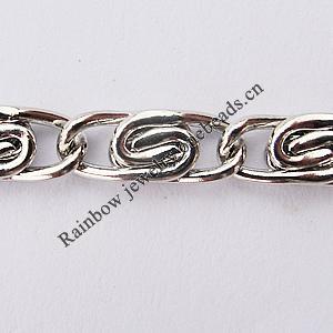 Iron Jewelry Chains, Lead-free Link's size:12x4.9mm, Sold by Group  