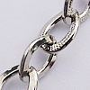 Iron Jewelry Chains, Lead-free Link's size:10.2x7.9mm, thickness:1.9mm, Sold by Group  