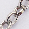 Iron Jewelry Chains, Lead-free Link's size:4.3x3.2mm, thickness:1mm, Sold by Group  