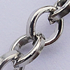 Iron Jewelry Chains, Lead-free Link's size:5x4.1mm, thickness:1mm, Sold by Group  