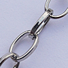 Iron Jewelry Chains, Lead-free Link's size:7.7x6.5mm, thickness:1.1mm, Sold by Group  