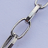 Iron Jewelry Chains, Lead-free Link's size:8.9x5mm, thickness:1.5mm, Sold by Group  