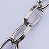 Iron Jewelry Chains, Lead-free Link's size:10.7x6.3mm, thickness:1.9mm, Sold by Group  