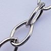Iron Jewelry Chains, Lead-free Link's size:9.6x6.7mm, thickness:1mm, Sold by Group  