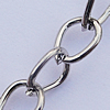 Iron Jewelry Chains, Lead-free Link's size:9.5x7.4mm, thickness:1mm, Sold by Group  