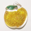 Resin Pendent, Fruit 26x24mm Hole:2.5mm, Sold by Bag